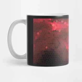 Red Geometric Landscape Mug